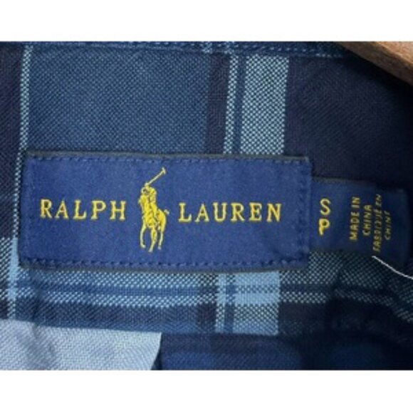 NEW $198 Polo Ralph Lauren Patchwork Shirt! S or M Blue With US Stars & Stripes - Picture 3 of 3